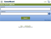 Tablet Screenshot of newark.careerboard.com